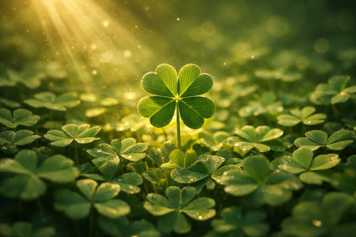 Cỏ 4 lá được coi là biểu tượng may mắn phổ biến