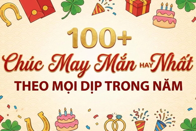 100+ Lời Chúc May Mắn hay nhất theo mọi dịp trong năm