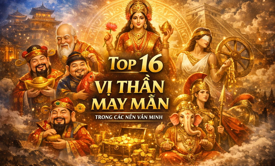 Top 16 Vị Thần May Mắn Cho Tài Lộc, Thi Cử & Vận Mệnh