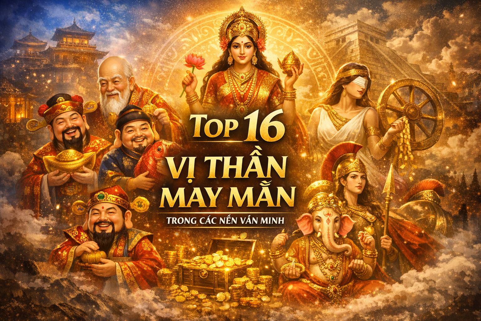 16 vị thần may mắn trong các nền Văn Hóa