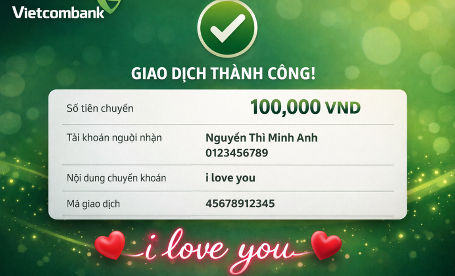 Chuyển khoản số tiền may mắn cho người yêu: 10+ con số & lời chúc ấn tượng