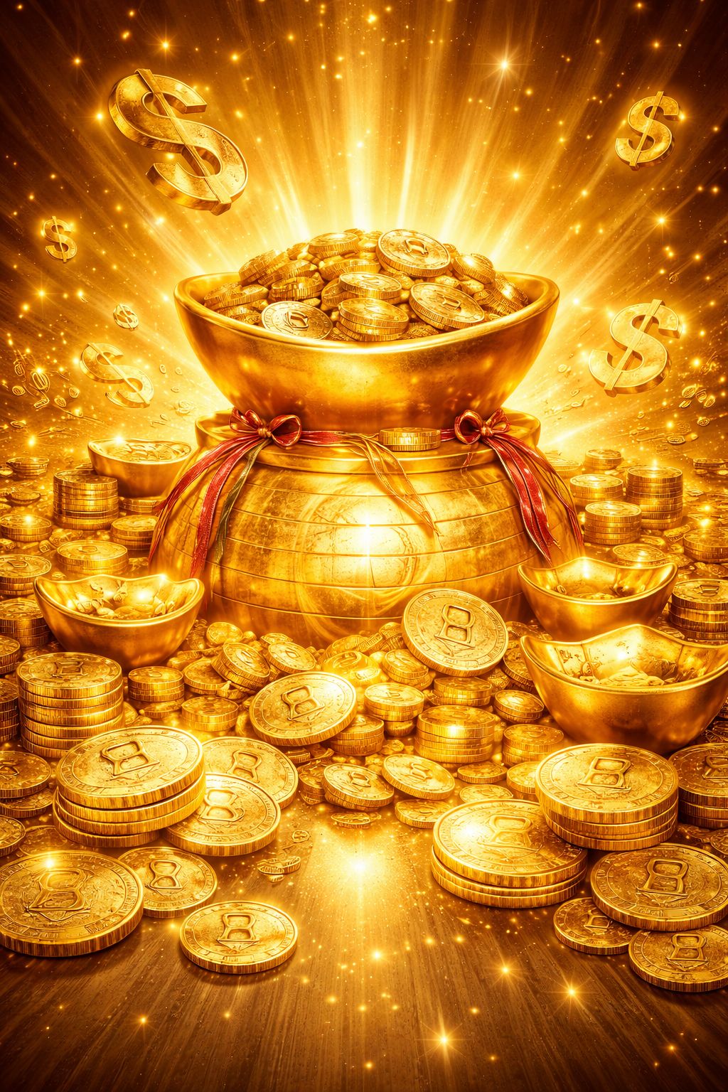 Đồng Tiền Vàng – Ảnh Tài Lộc May Mắn