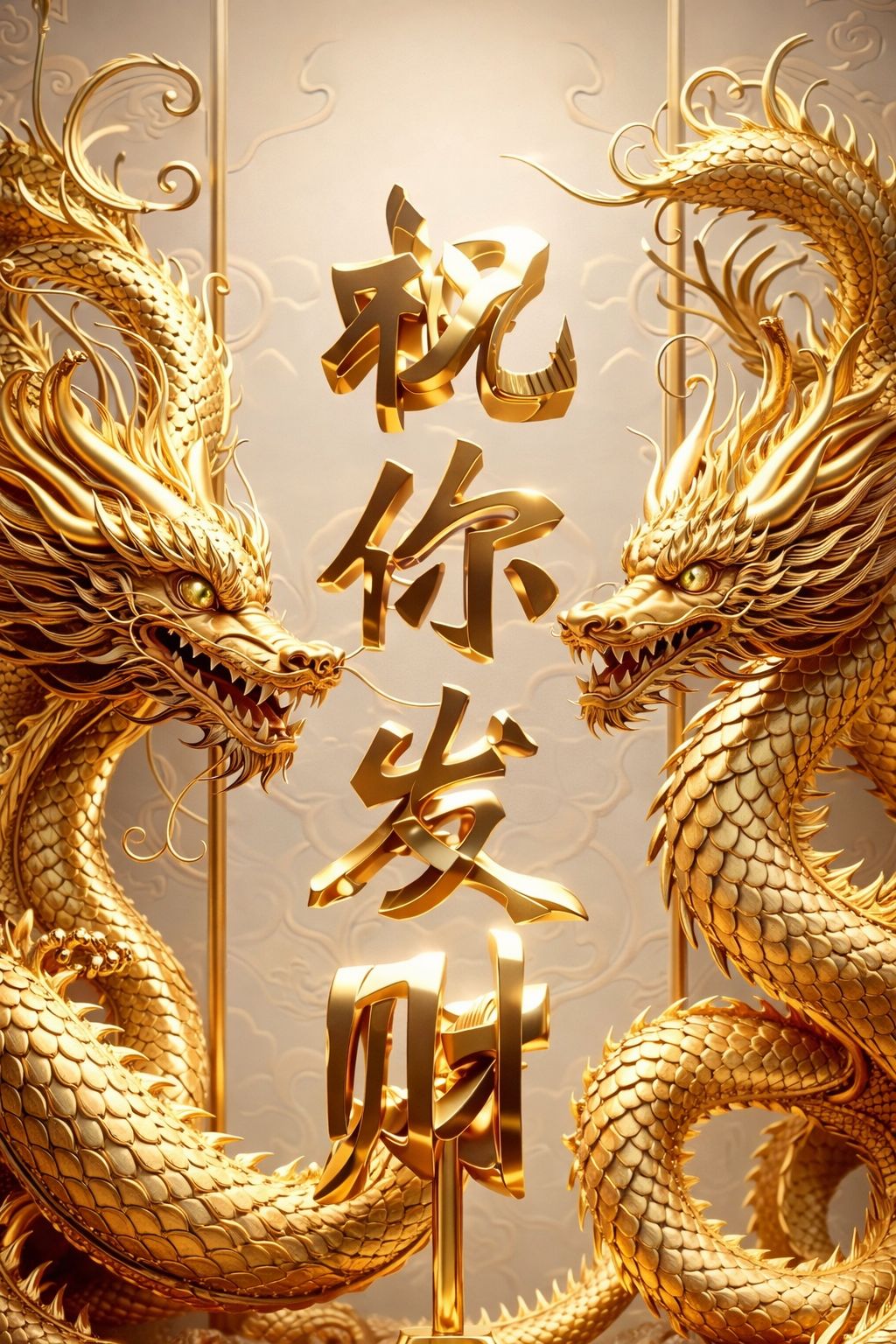 Bùa Song Long thể hiện quyền lực, sức mạnh