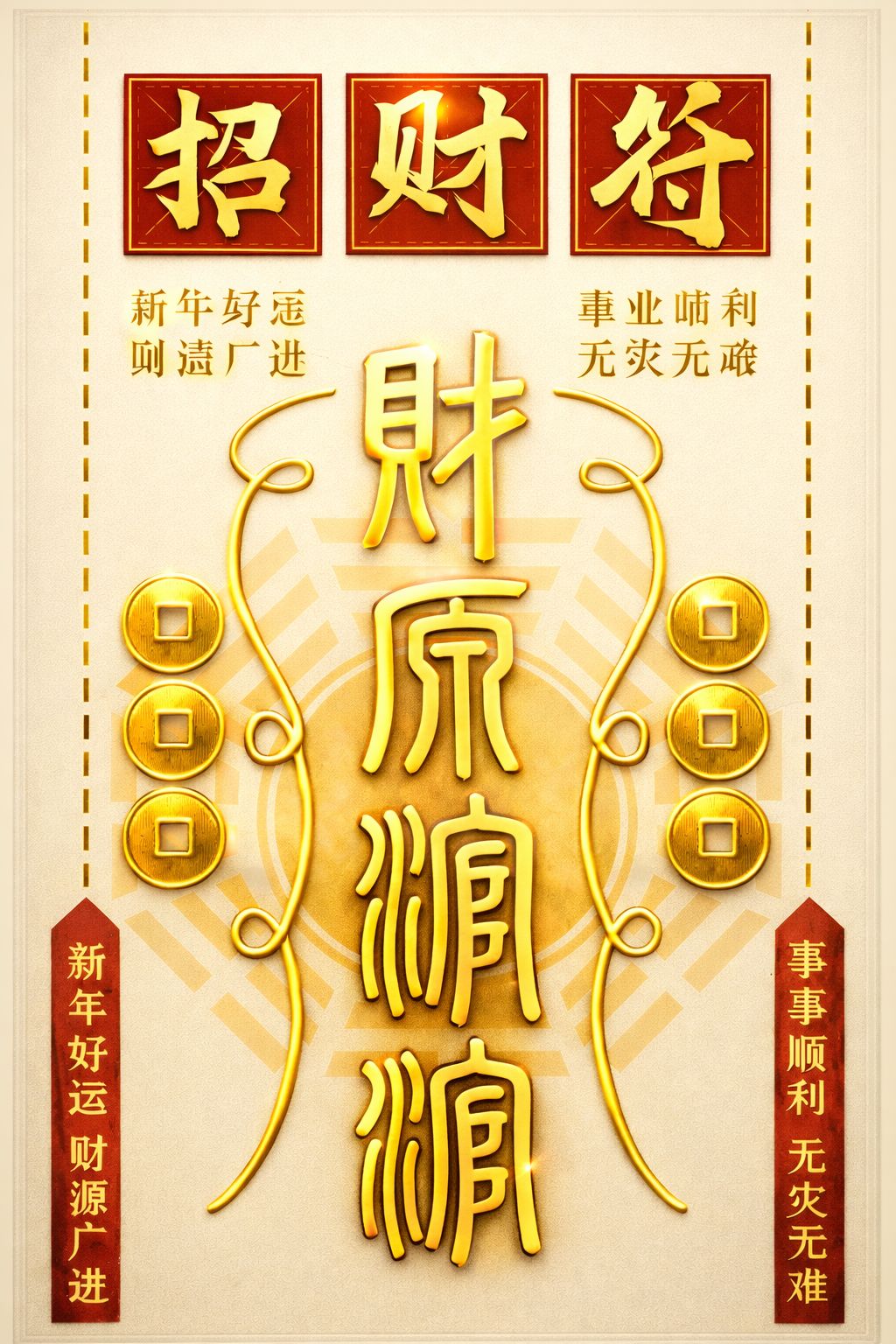 Lá bùa chiêu tài, hút Lộc mẫu 4