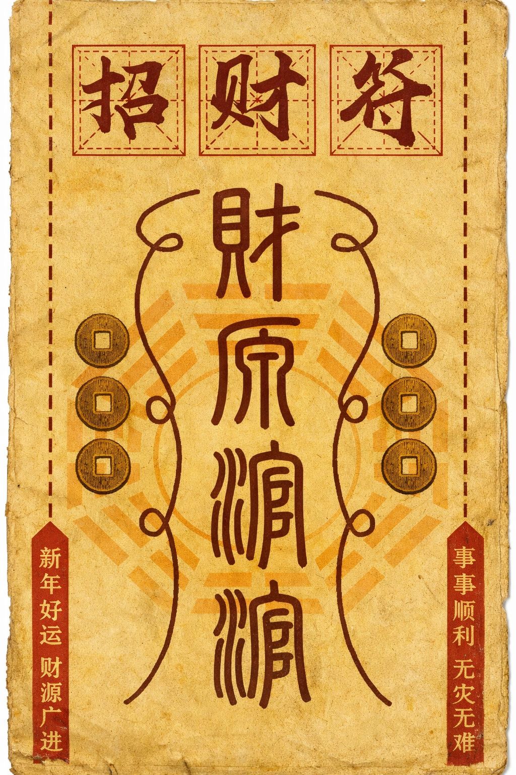 Lá bùa chiêu tài, hút Lộc mẫu 5