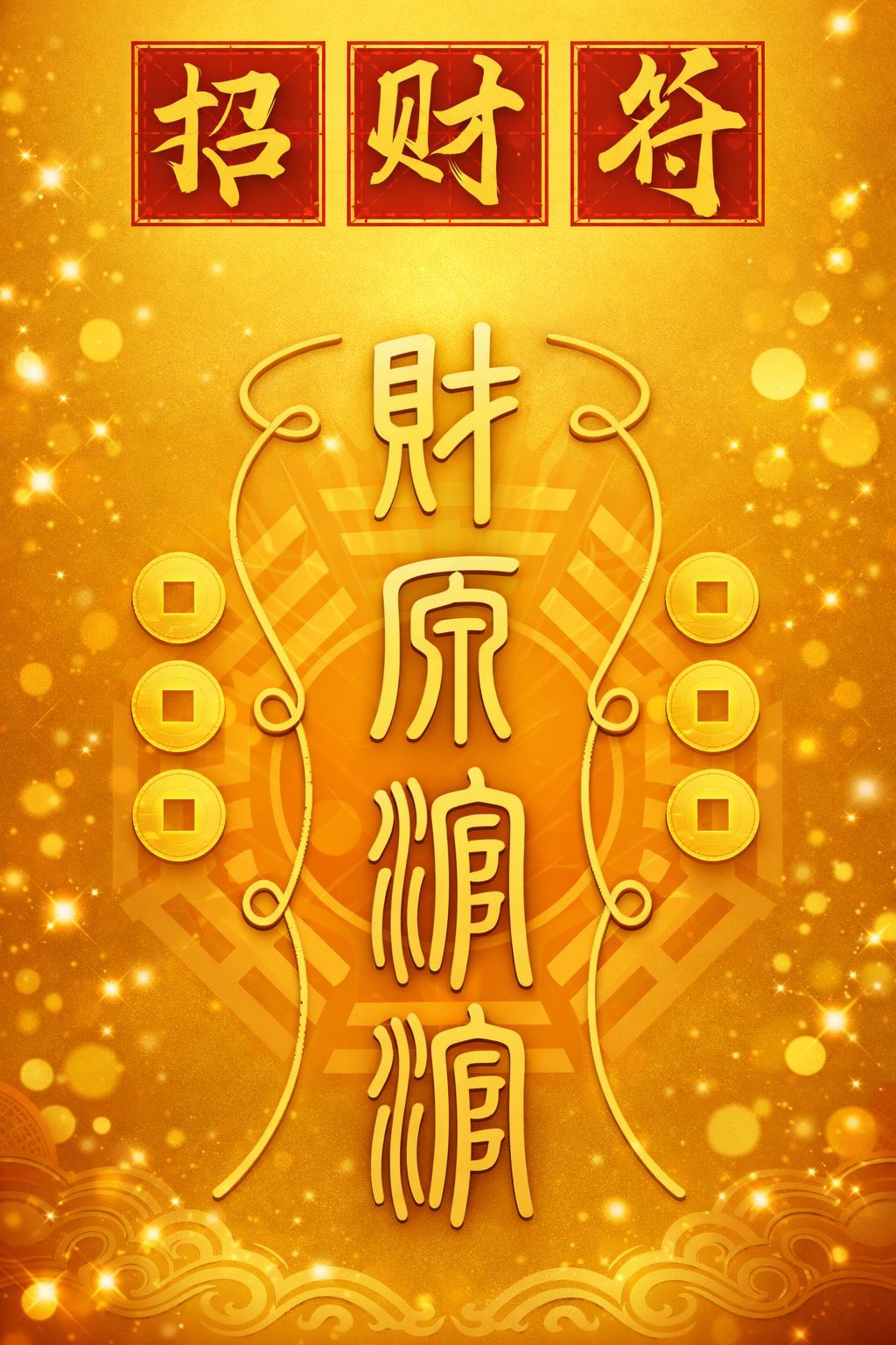 Lá bùa chiêu tài, hút Lộc mẫu 6