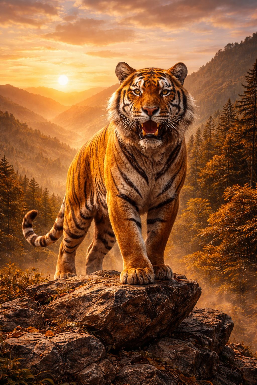 Hổ trắng mang năng lượng sức mạnh bảo vệ