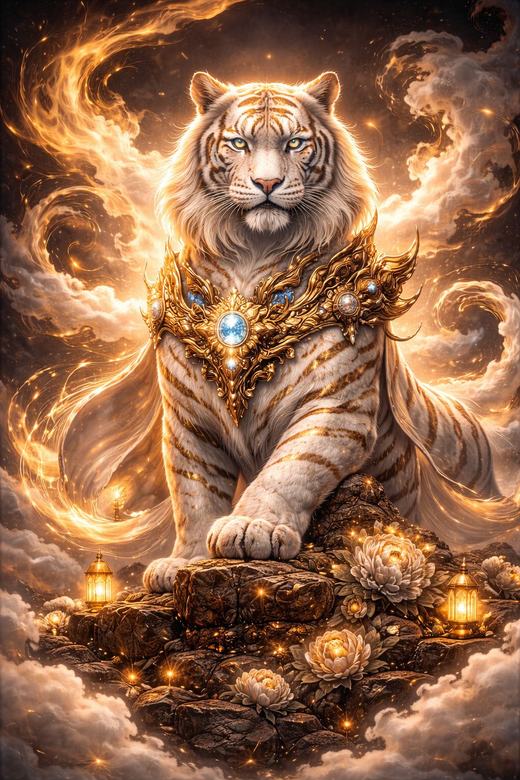 Hình nền Linh sư bảo hộ: uy quyền, phúc khí và may mắn