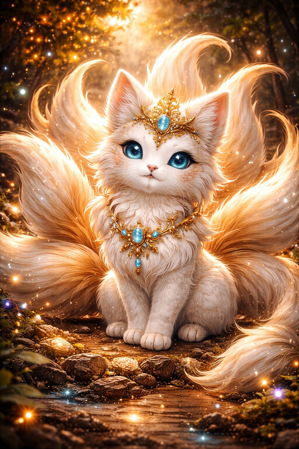 Linh thú chín đuôi - Biểu tượng của linh khí – may mắn tinh tế – trí tuệ,