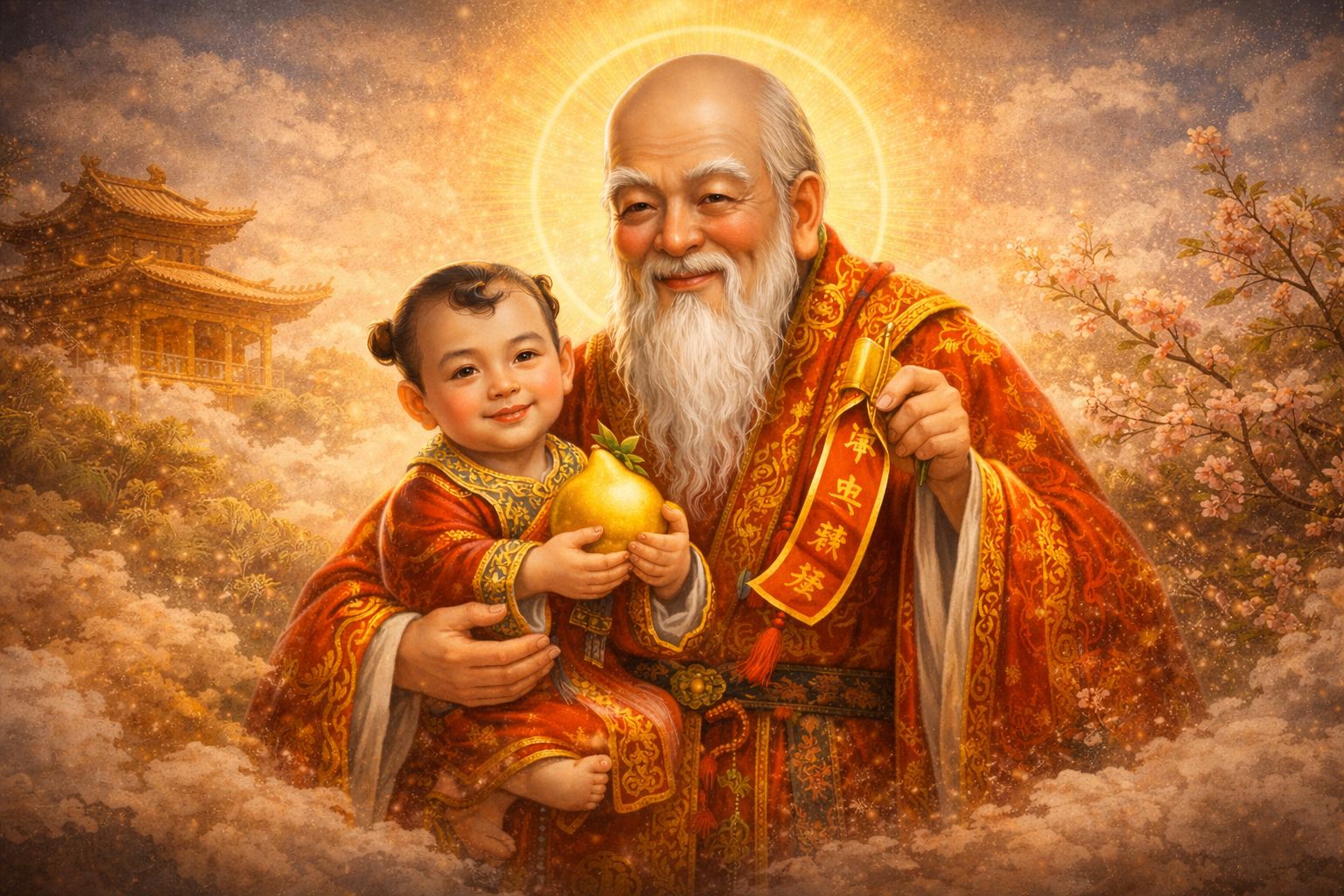 Phúc Tinh (hay ông Phúc) được coi là thần may mắn ở Việt Nam