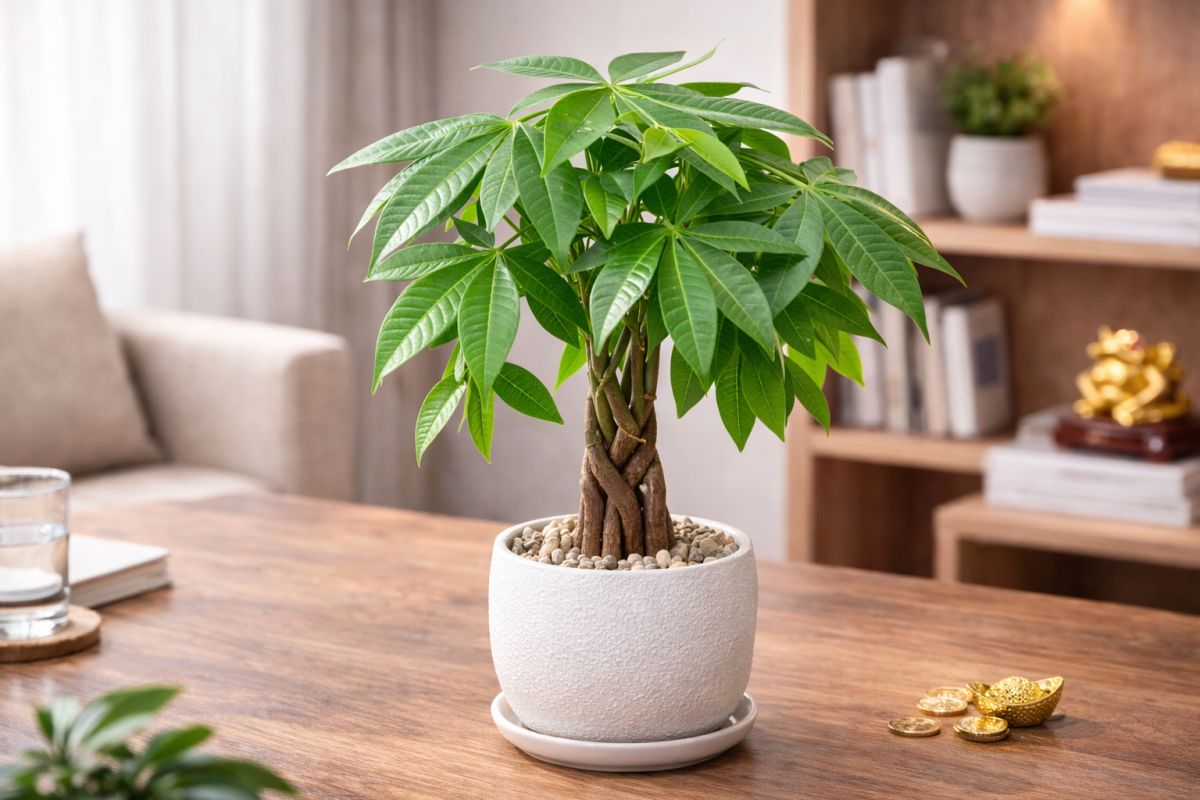 Cây Kim Ngân với thân bện đẹp, biểu tượng của sự cân bằng và tài lộc.